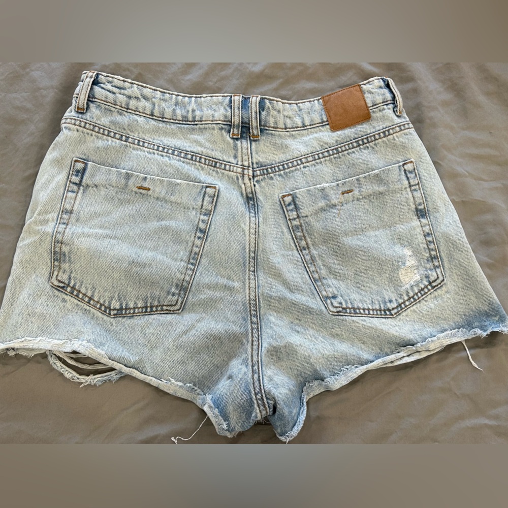 Zara Sky Blue Denim Shorts